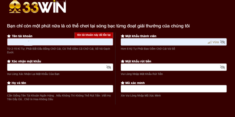 Câu hỏi thường gặp khi nhập thông tin đăng ký